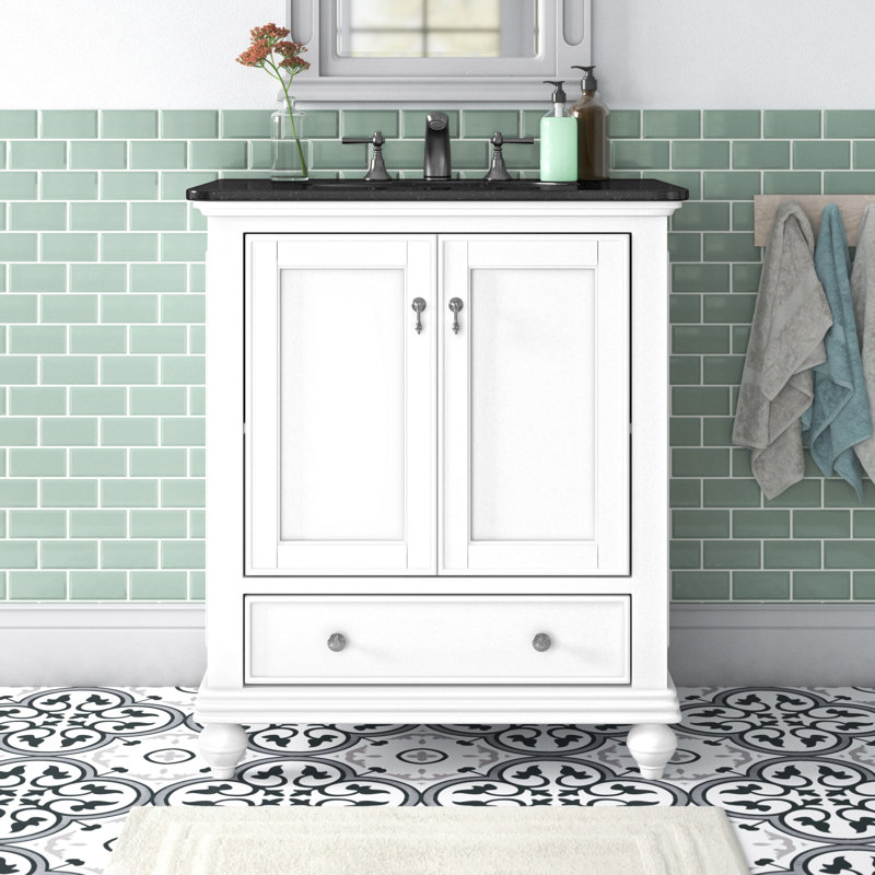 Three Posts™ Launceston 30'' Freestanding Single Bathroom Vanity with
